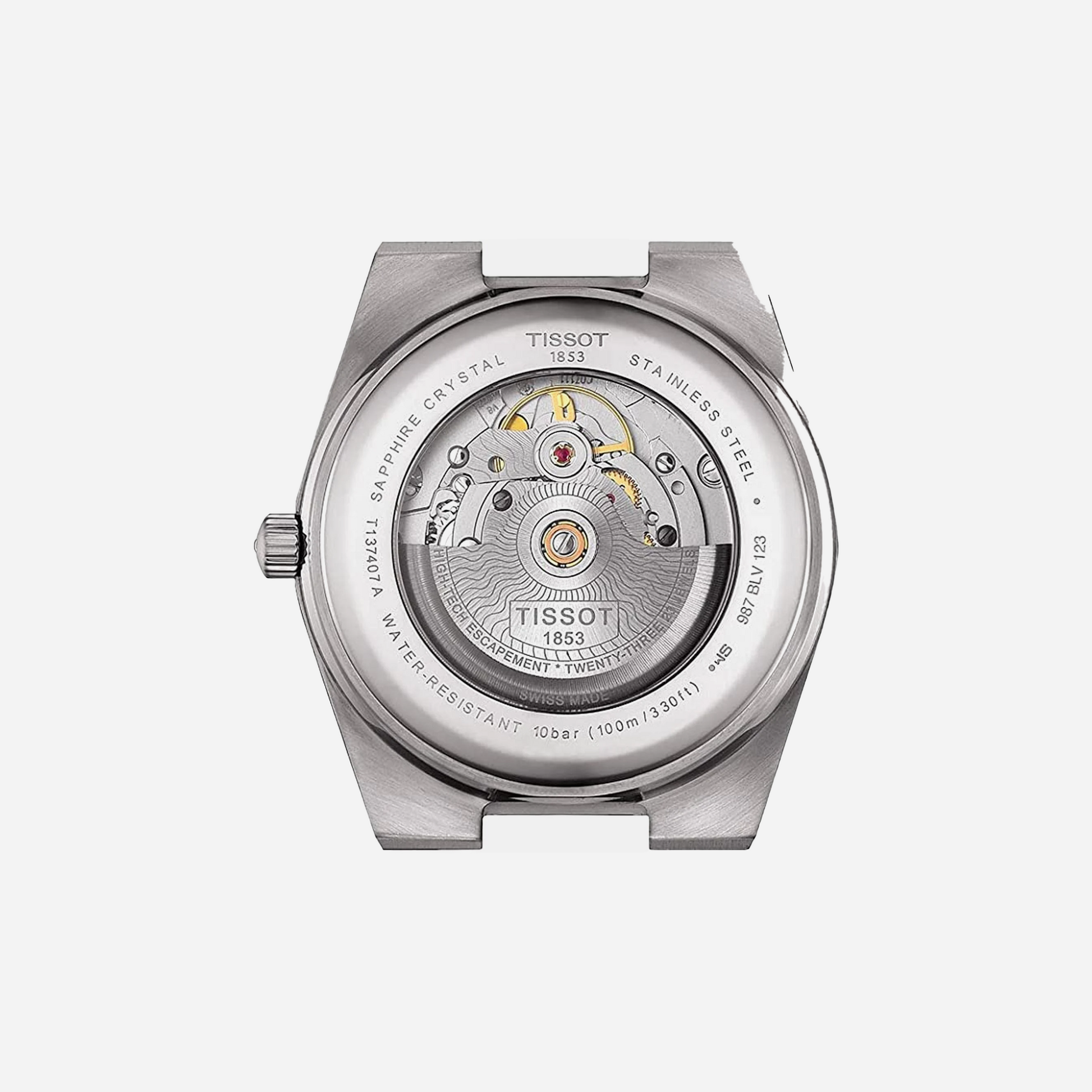 Tissot PRX Powermatic 80 40mm Silver Dial Grey Stainless Steel Automatic Watch
