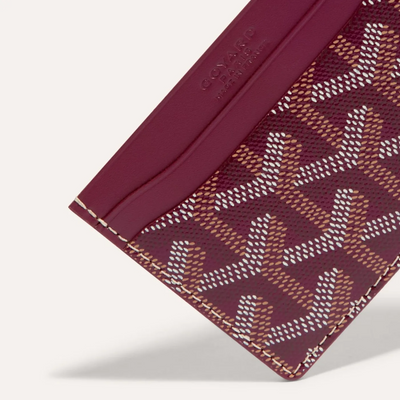 Goyard Saint-Sulpice Card Wallet Burgundy
