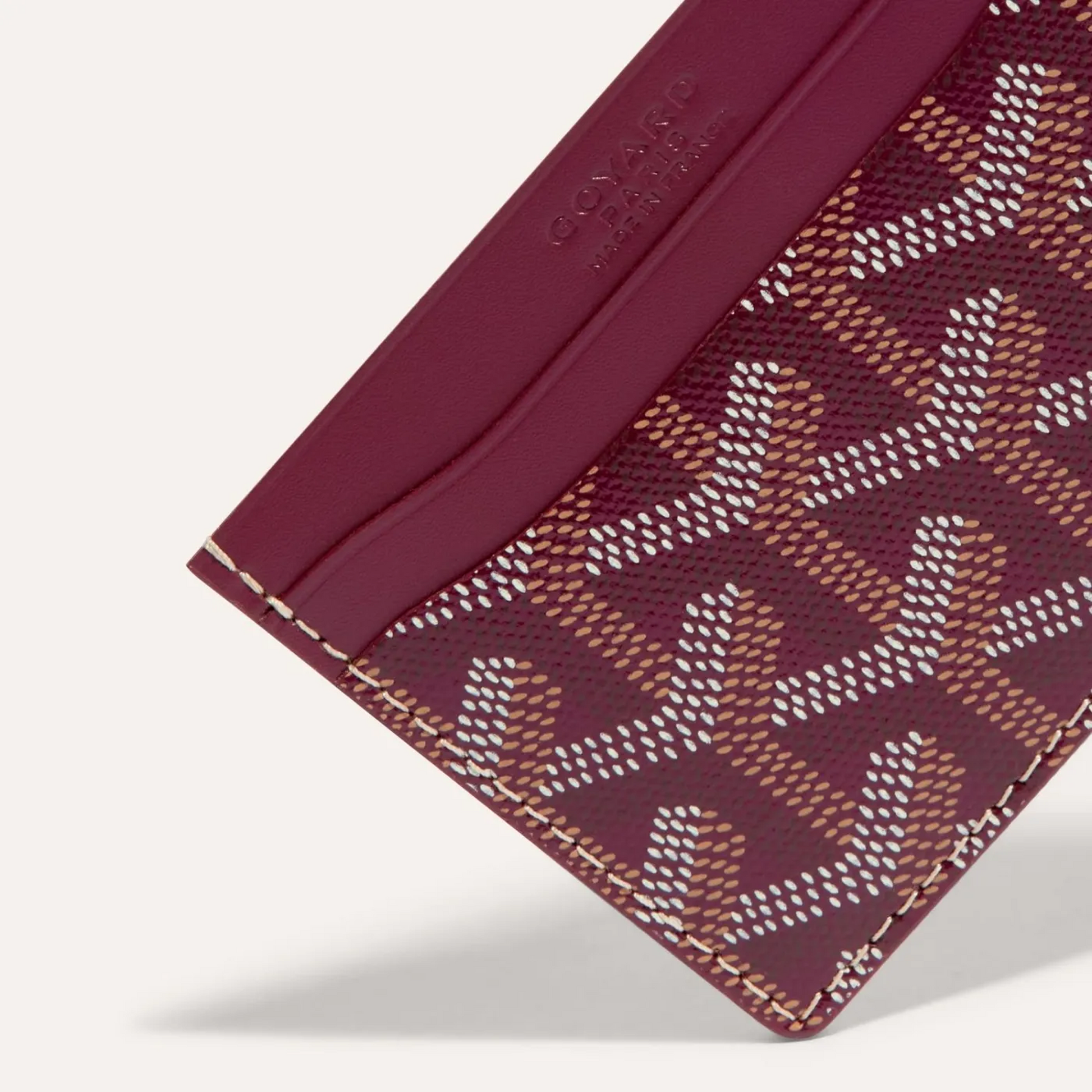 Goyard Saint-Sulpice Card Wallet Burgundy
