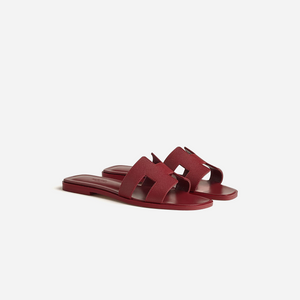 Hermes Oran sandal Rouge H