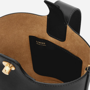 Loewe Mini Pebble Bucket Bag Black