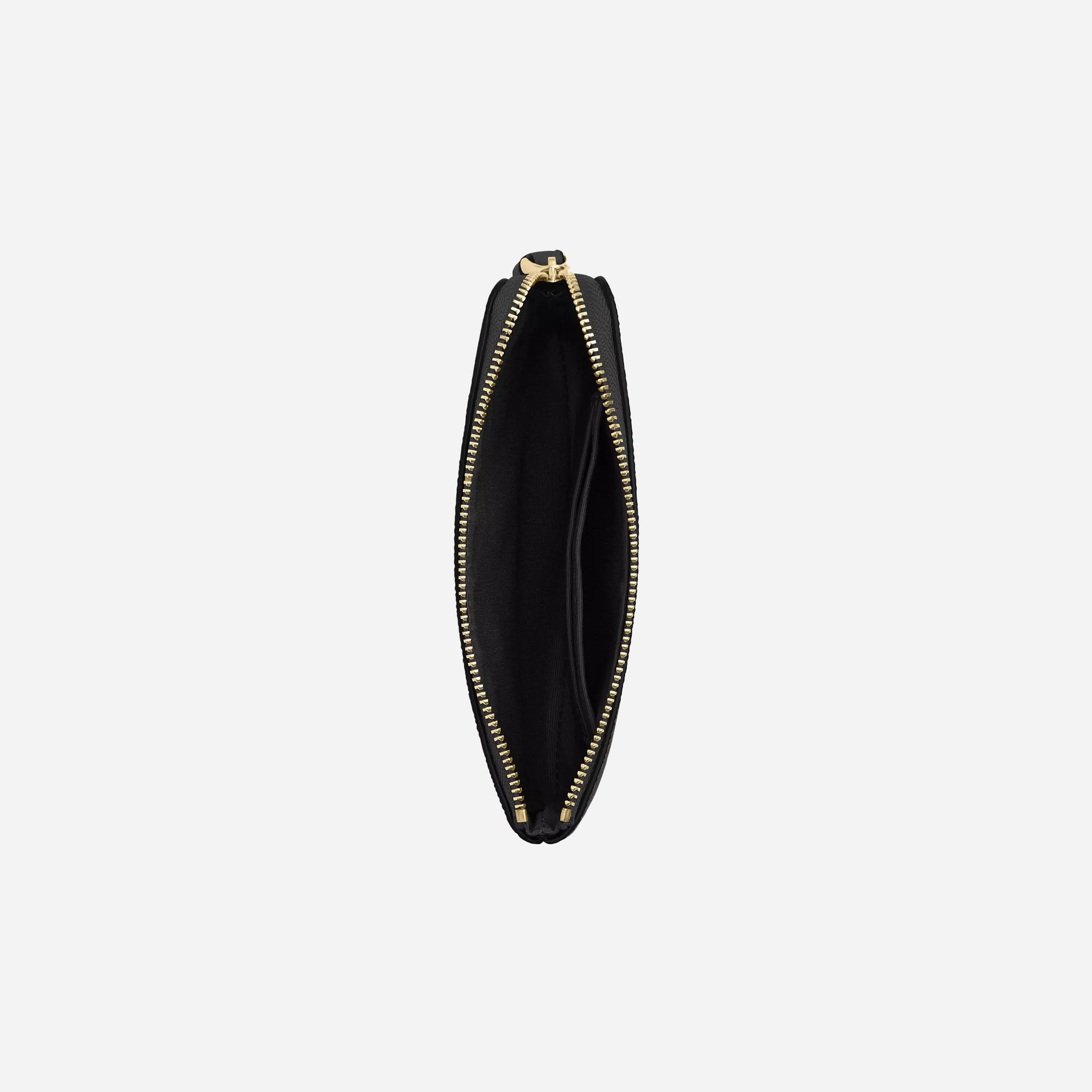 COACH Corner Zip Wristlet Black/Gold
