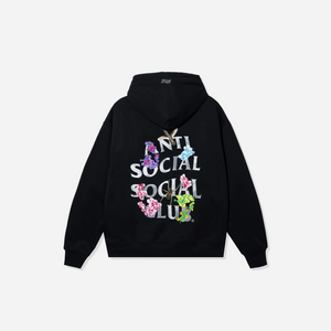 Anti Social Social Club Reflective Embroidered 2025 Club Hoodie Black