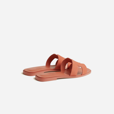 Hermes Oran sandal Rose Bubinga