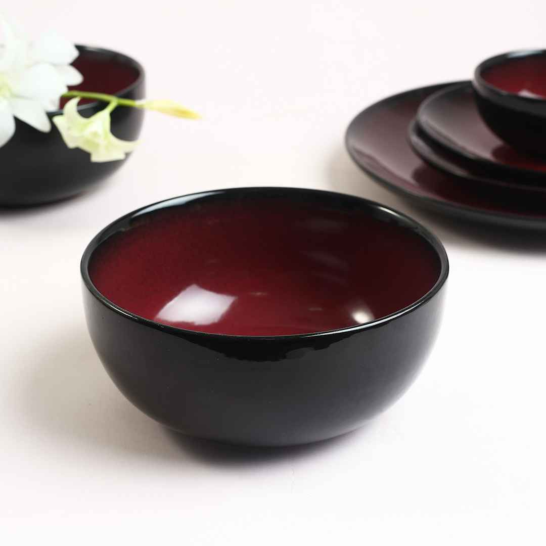 Teramo Red Glaze Serving Bowl 1 pc.