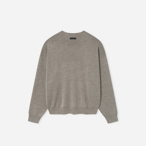 Fear Of God Essentials SS25 Merino Crewneck Sweater- Homestead Heather
