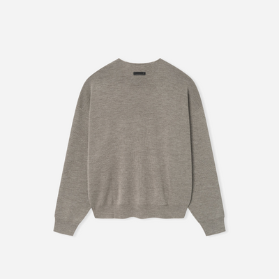 Fear Of God Essentials SS25 Merino Crewneck Sweater- Homestead Heather