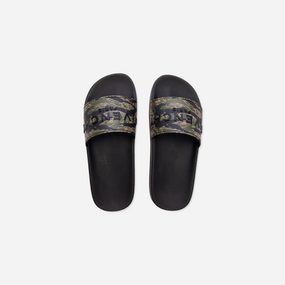 Givenchy Slide Flat Sandals Black/Khaki