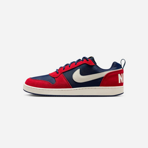 Nike Court Borough Low Premium Sneaker Navy Red