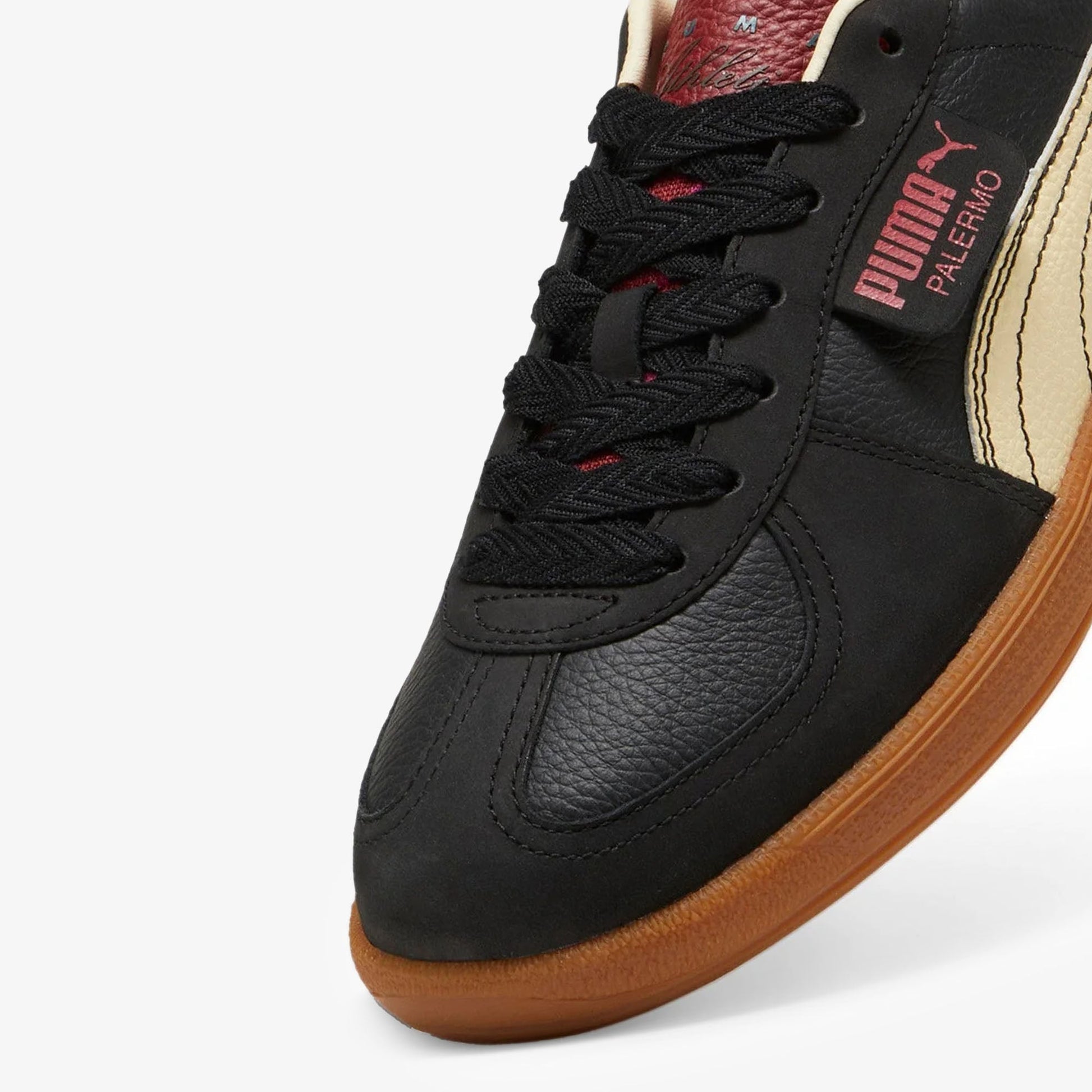 Puma Palermo Players Lane Unisex Sneakers  Black-Intense Red