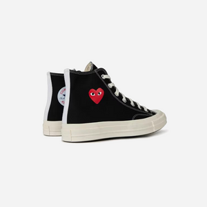 Converse Chuck Taylor All Star 70 Hi Comme des Garcons PLAY Single Heart Black