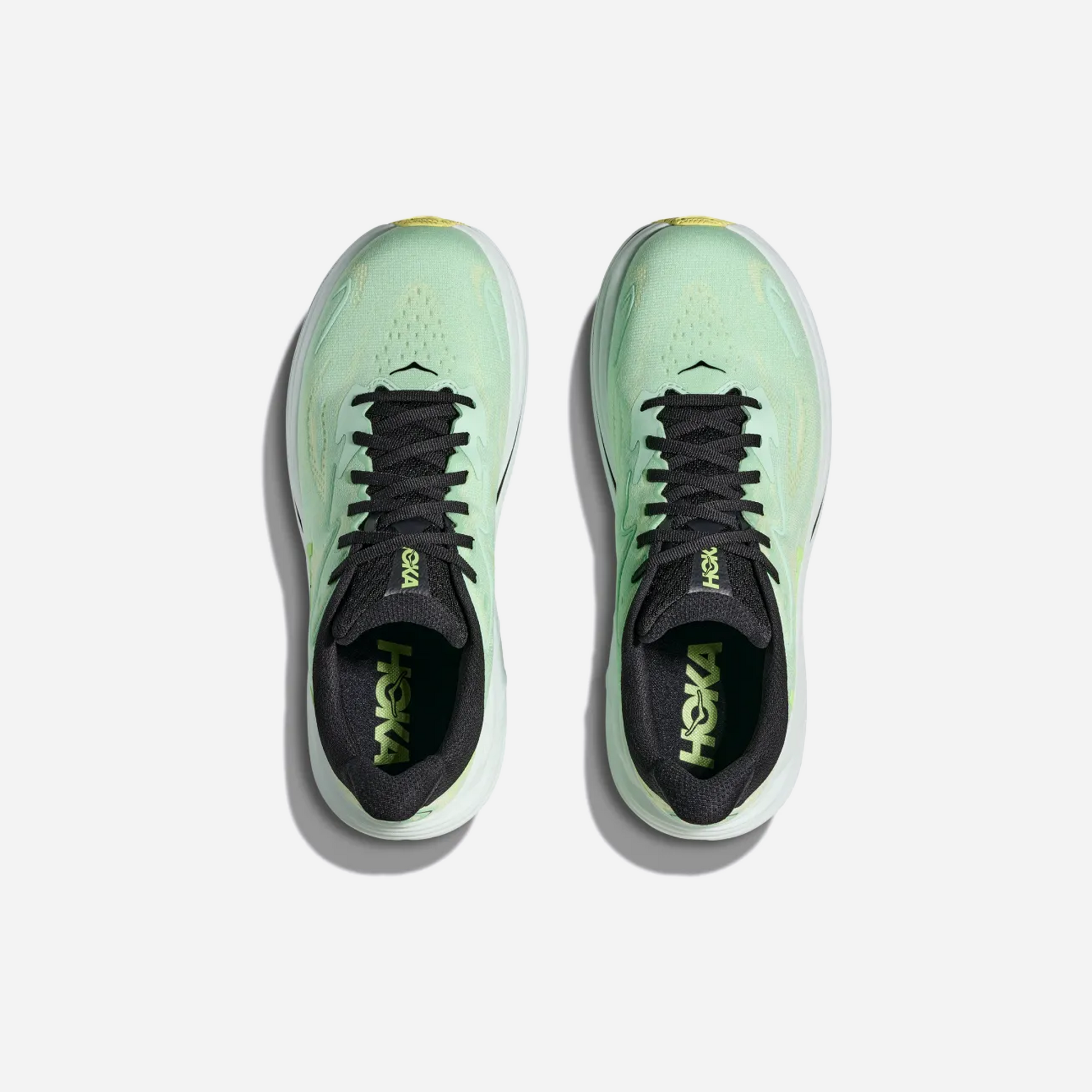Hoka Clifton 10 Mint Fluorite Luna Moth