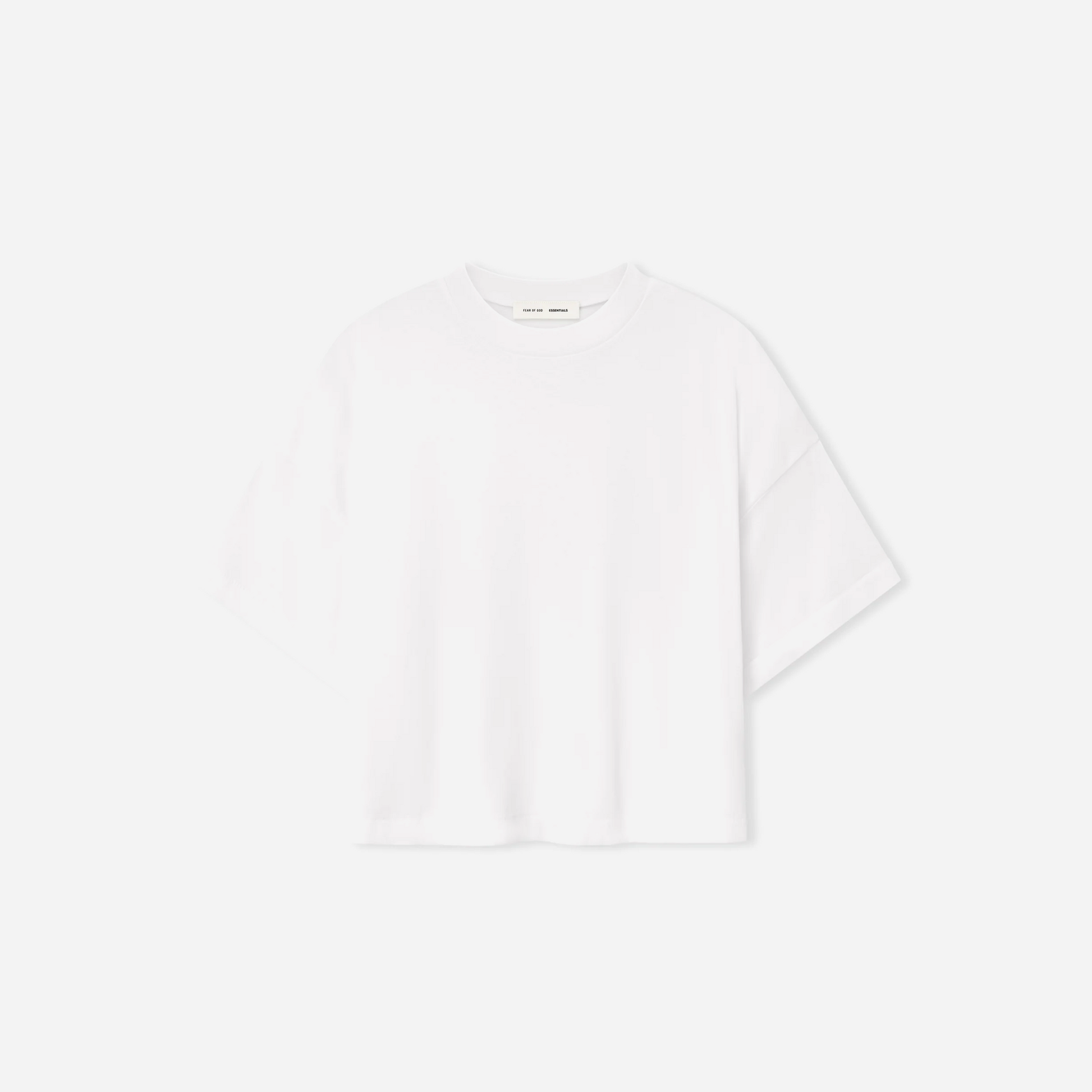 Fear Of God Essentials SS25 Womens Boxy Tee- Cloud-White