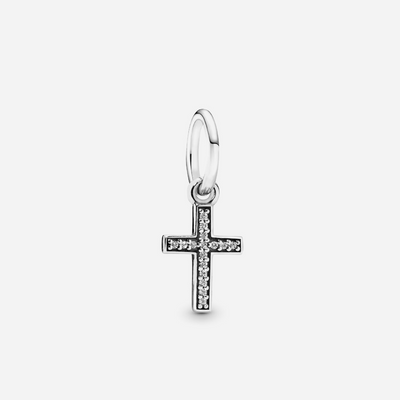 Pandora Sparkling Cross Dangle Charm Sterling Silver