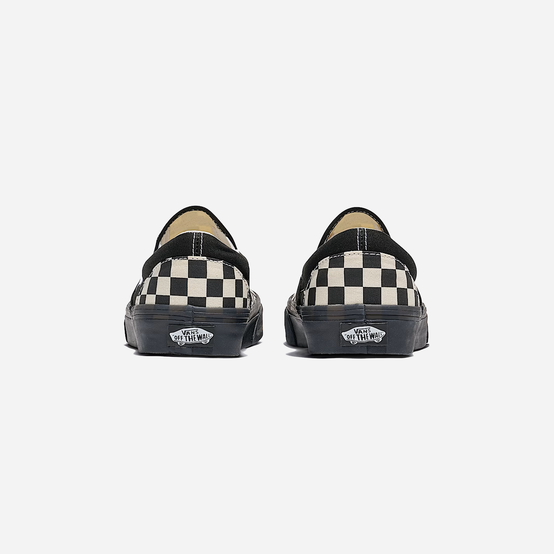 Vans Classic Slip-On Checkerboard Shoe Black / White