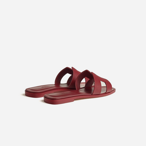 Hermes Oran sandal Rouge H