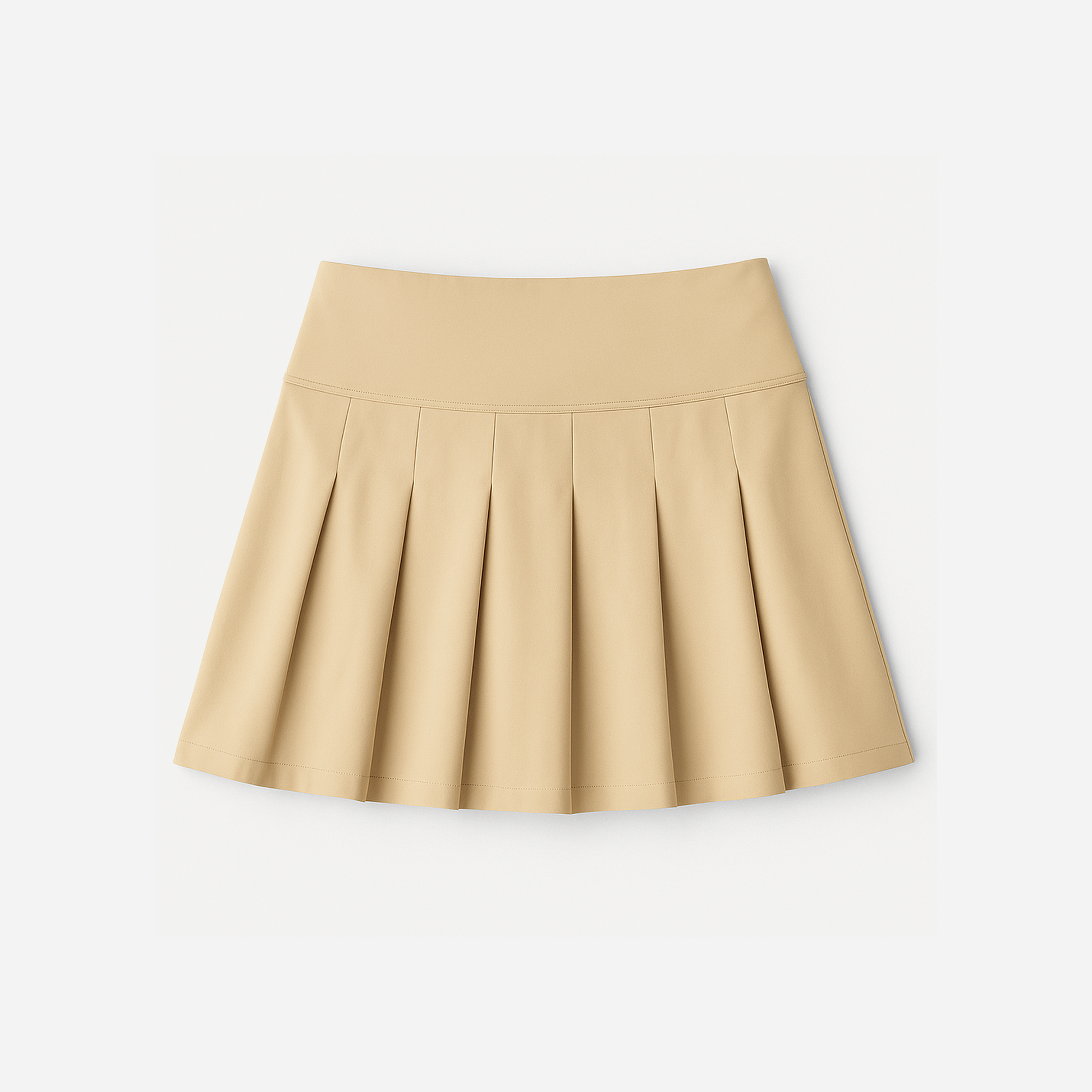 Wilson Classic Pleated Mini Skirt Safari