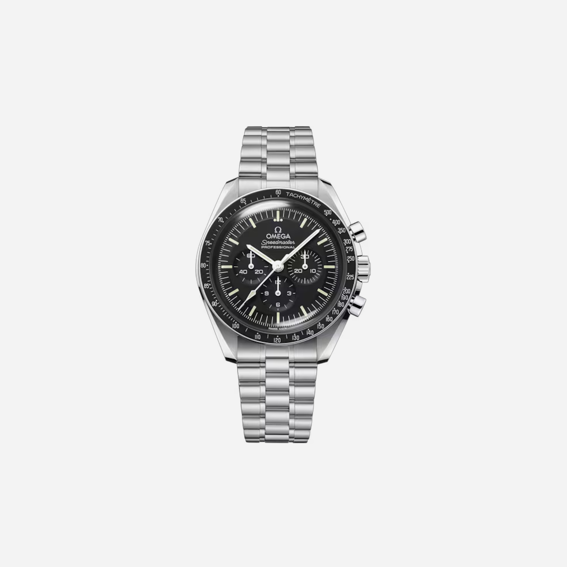 Omega Speedmaster Moonwatch Professional Chronograph Steel Black Dial 42mm