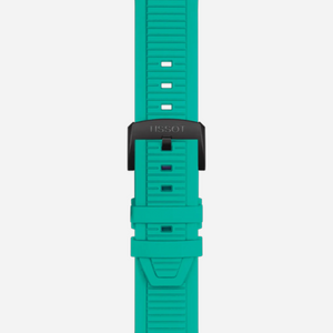 Tissot T-Race Green Silicone Strap Black Dial 45mm Quartz Chronograph Watch