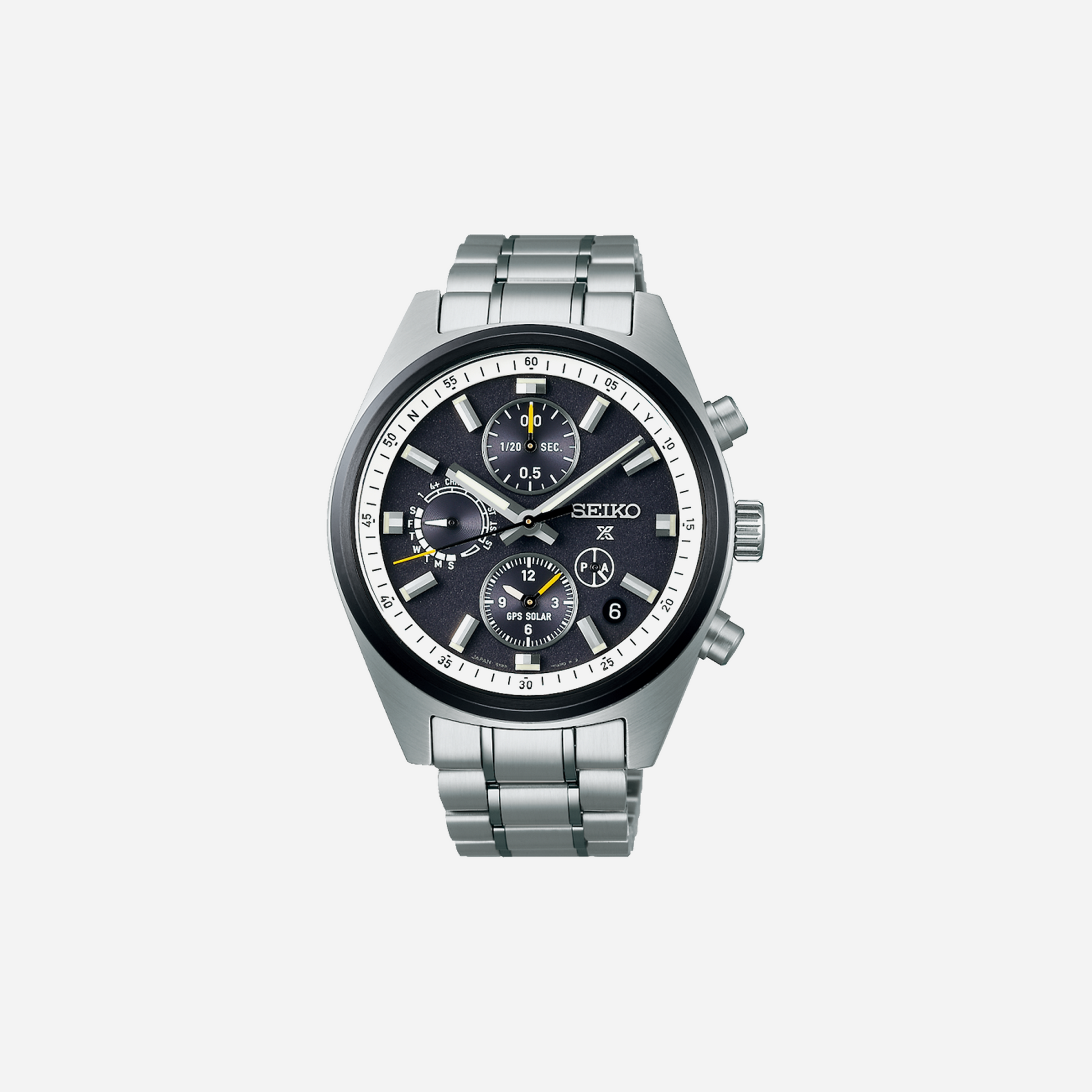 Seiko Prospex GPS Solar Chronograph Speedtimer in Black - SSH167J1 Men's
