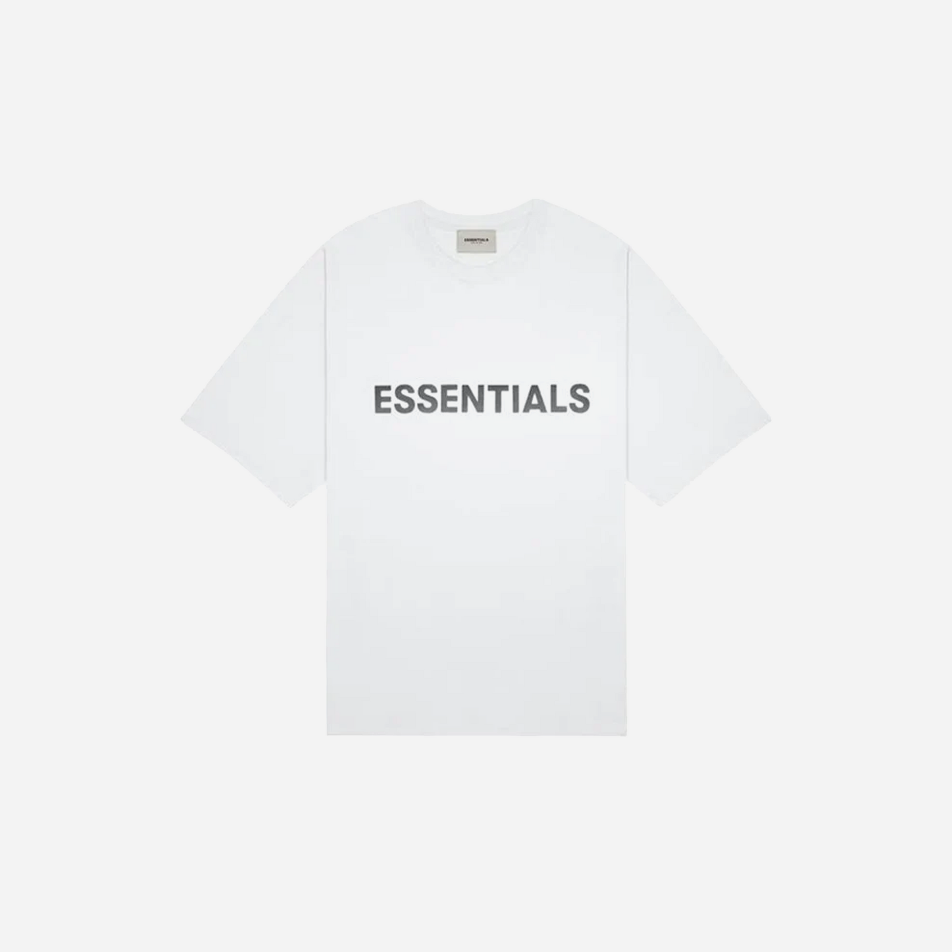 Essentials Boxy T-Shirt Applique Logo White