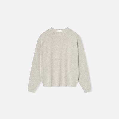 Fear Of God Essentials SS25 Waffle Crewneck Sweater- Heather Stone