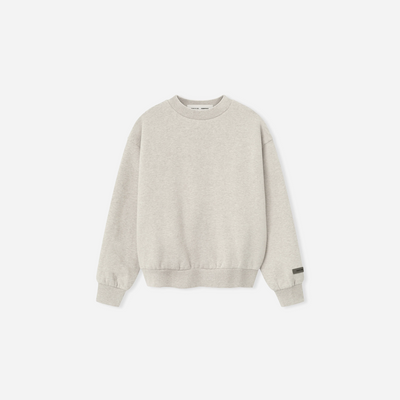 Fear Of God Essentials SS25 Womens Classic Fleece Crewneck- Heather Stone