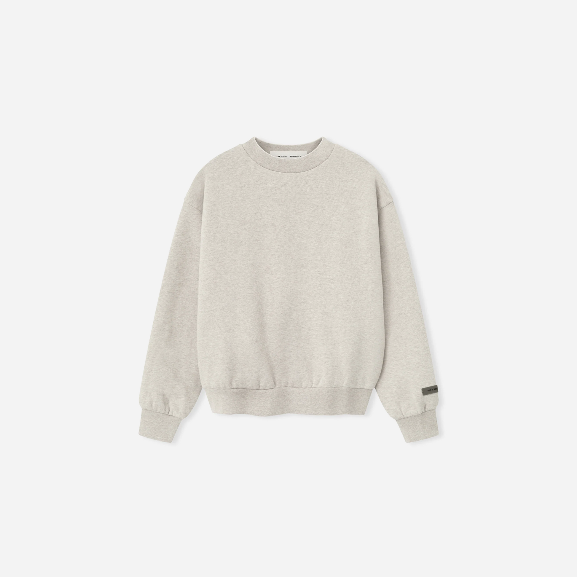 Fear Of God Essentials SS25 Womens Classic Fleece Crewneck- Heather Stone