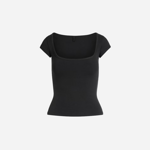 Skims Scoop Neck T-Shirt Cotton Jersey