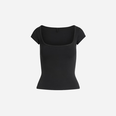 Skims Scoop Neck T-Shirt Cotton Jersey