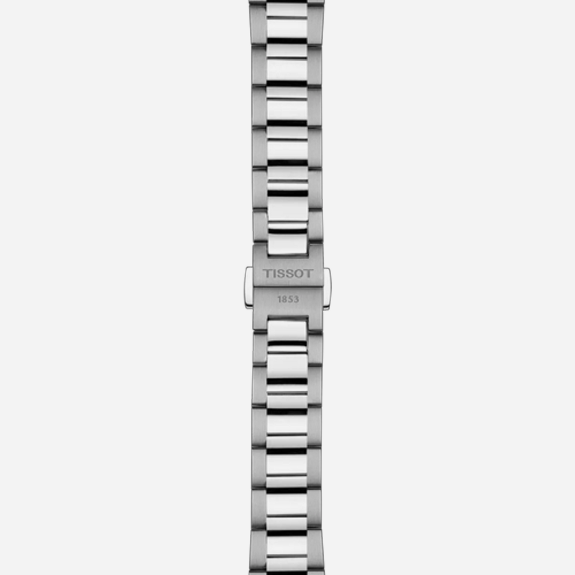 Tissot PR 100 Jungfraubahn Quartz Blue Dial 34mm Grey Stainless Steel Bracelet Watch