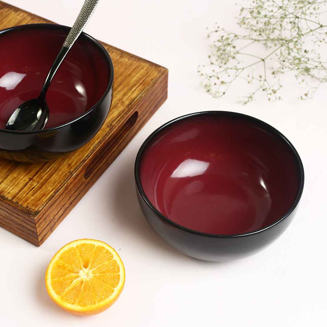 Teramo Red Glaze Serving Bowl 1 pc.