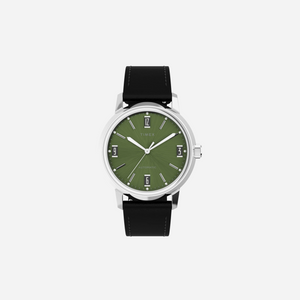 Timex Marlin Automatic 40mm Leather Strap Black / Green Watch