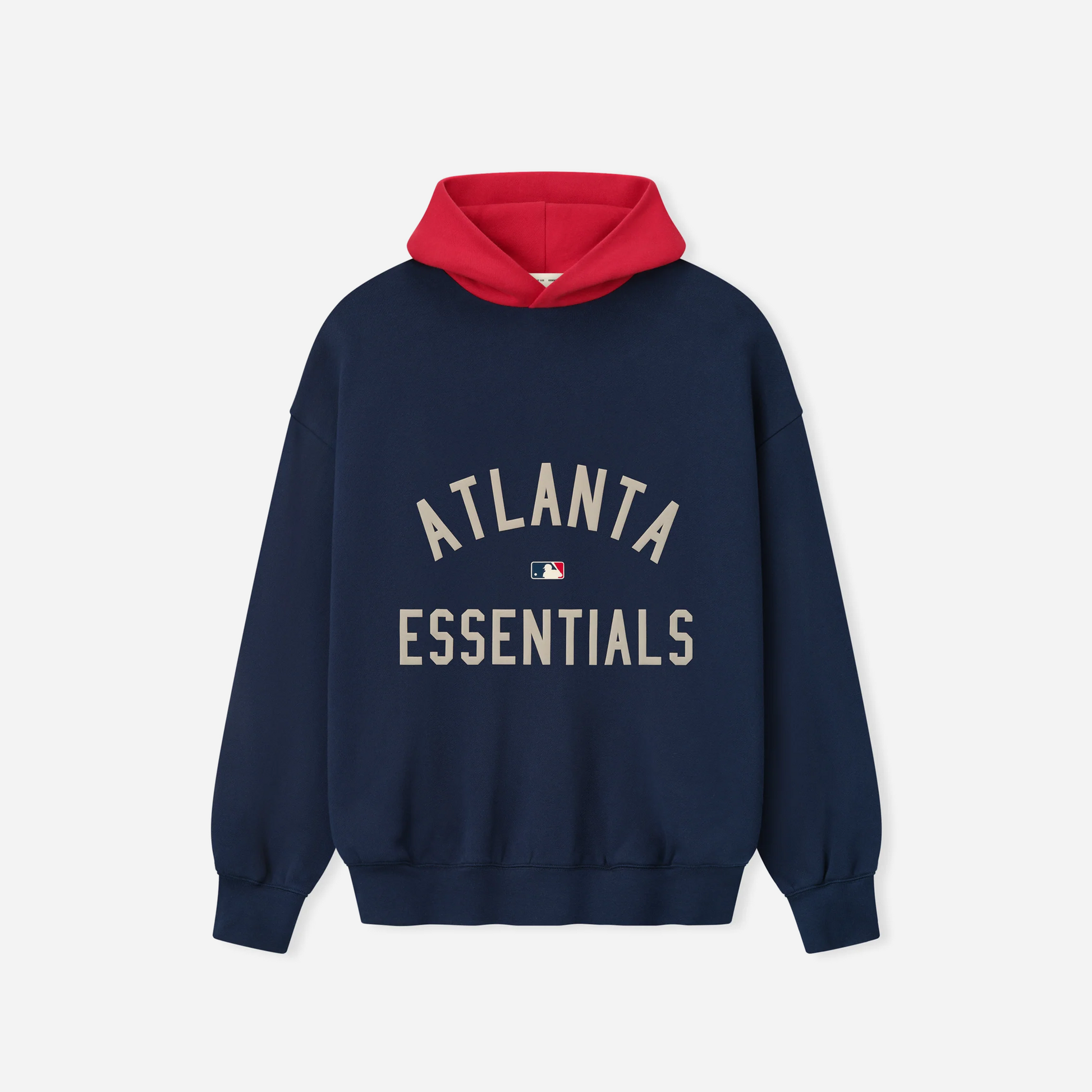 Fear Of God  SS25 ESSENTIALS  Braves Hoodie Navy/red