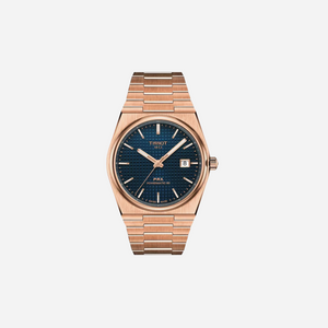 Tissot PRX Powermatic 80 40mm Blue Dial Rose Gold 5N Stainless Steel Automatic Watch