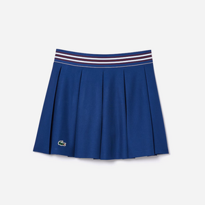 Lacoste Women's Lined Pique Tennis Skirt Methylene Blue