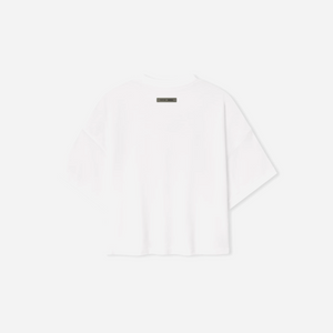 Fear Of God Essentials SS25 Womens Boxy Tee- Cloud-White