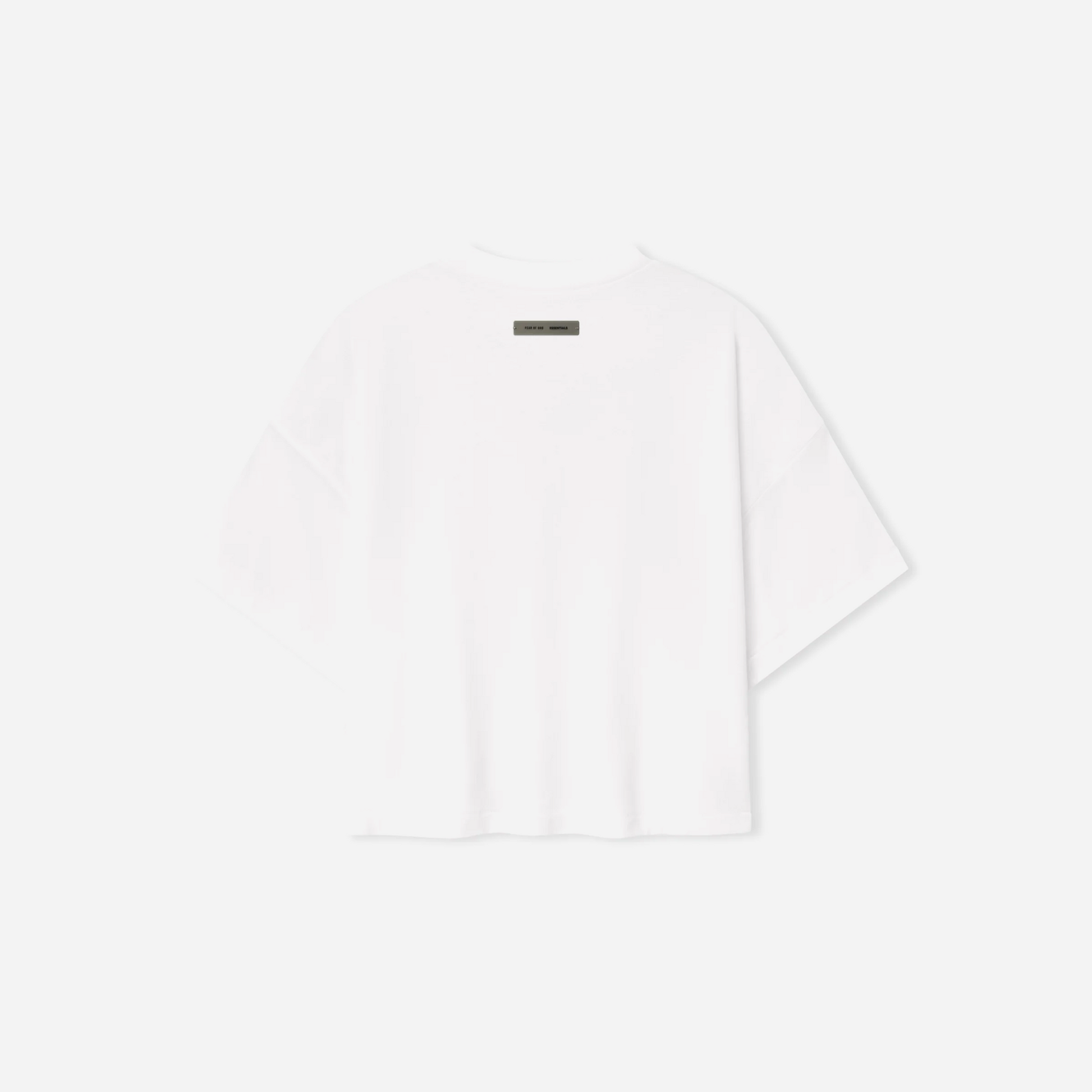 Fear Of God Essentials SS25 Womens Boxy Tee- Cloud-White