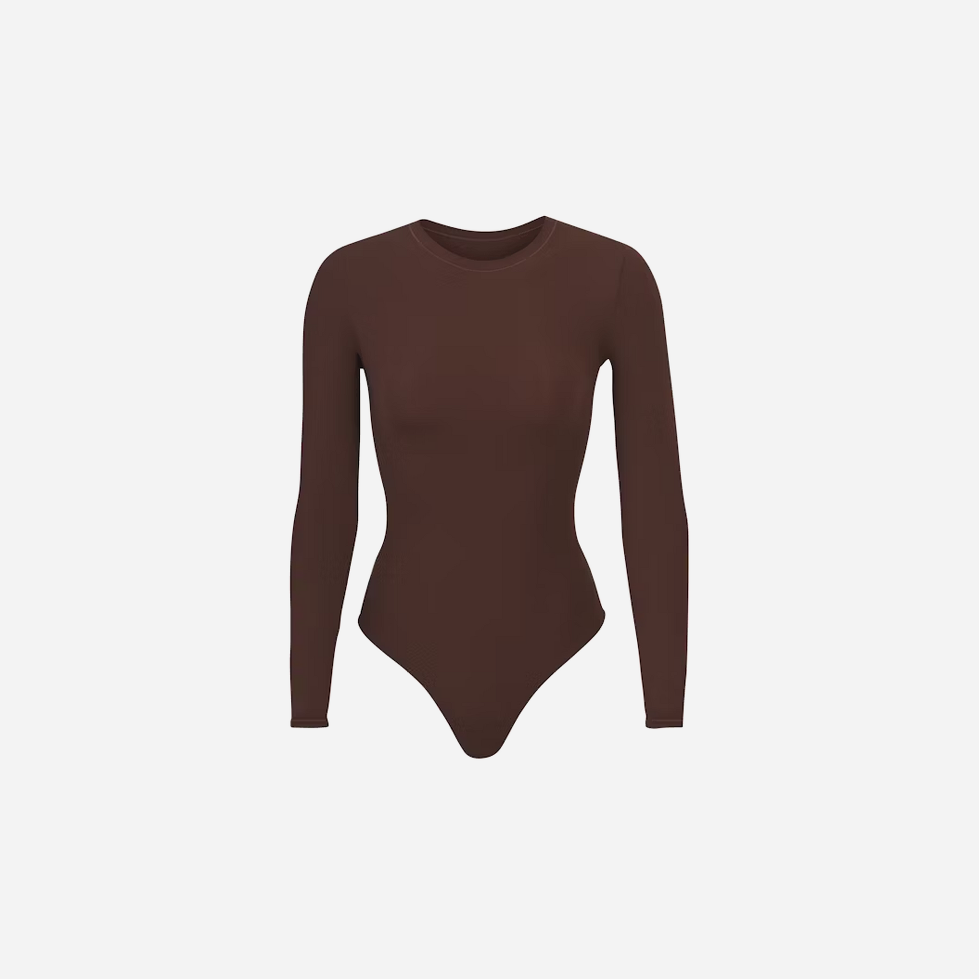 Skims Long Sleeve Crew Neck Bodysuit Fits Everybody