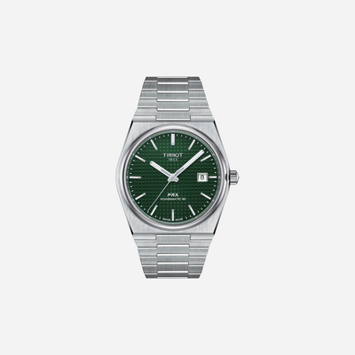 Tissot PRX Powermatic 80 40mm Green Dial Grey Stainless Steel Automatic Watch