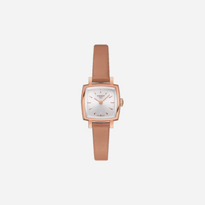 Tissot Lovely Square Rose Gold Silver Dial Summer Set 20mm