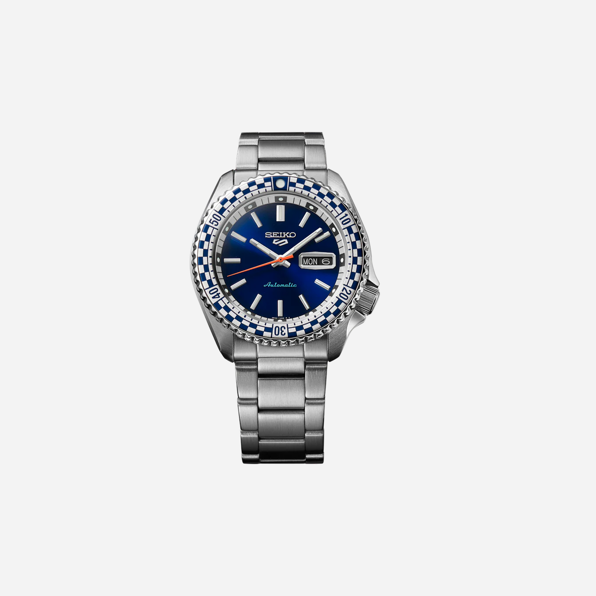 Seiko 5 Sports Petrol Blue ‘Checker Flag’ Special Edition - SRPK65K1 Men's