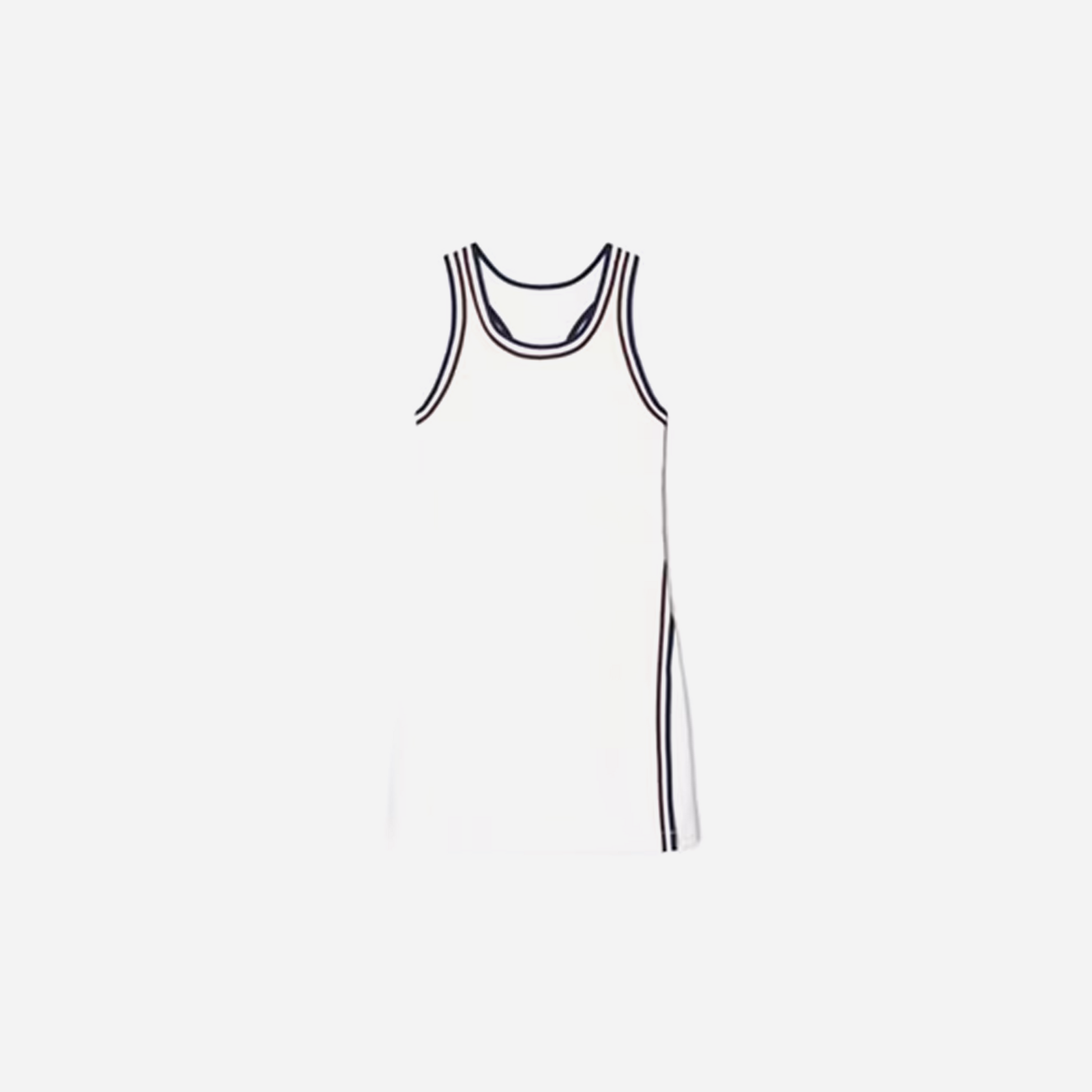 Tory Burch Performance Jersey Side - Slit Tennis Dress Snow White Tory Navy