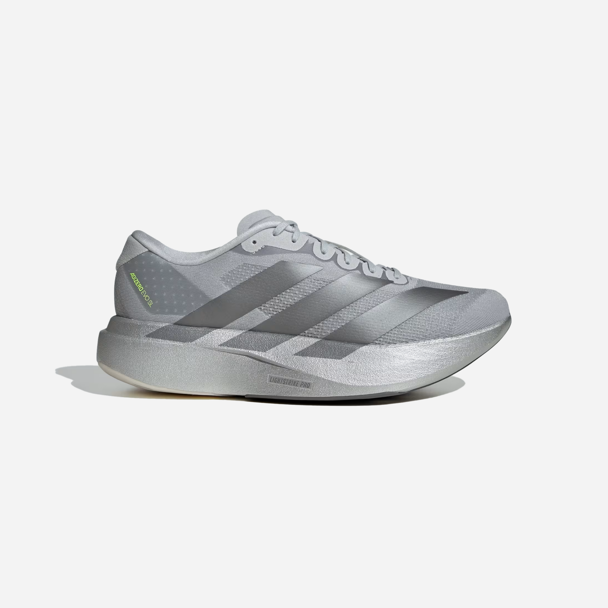 Adidas Adizero EVO SL Shoes Silver Metallic / Iron Metallic / Halo Silver