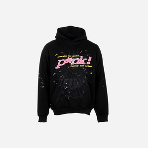 Sp5der P*NK Hoodie Black