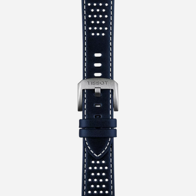 Tissot PR516 Powermatic 80 Blue Dial 40mm Blue Leather Strap Automatic Watch