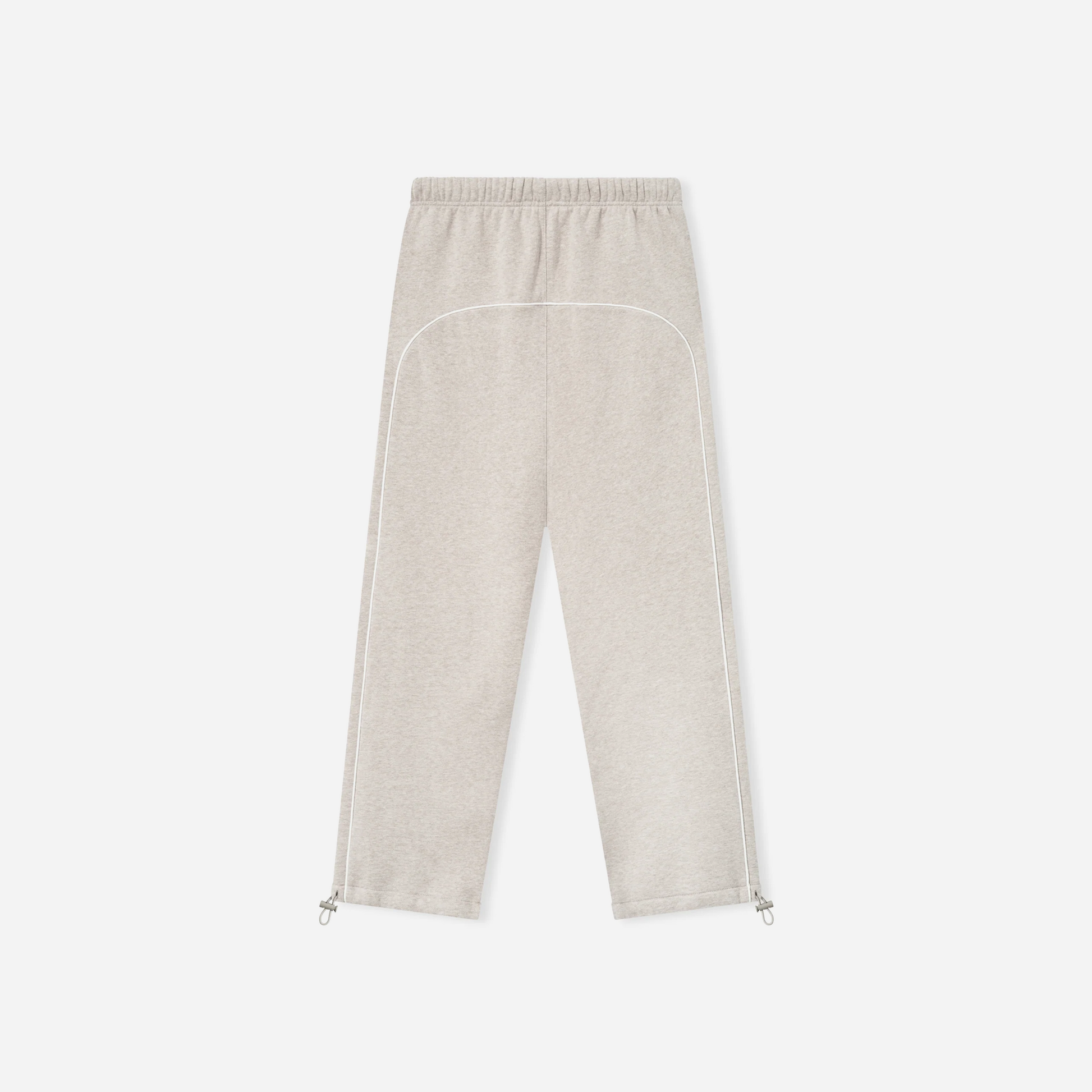 Fear Of God Essentials SS25 Relaxed Fleece Sweatpant With Piping- Heather Stone Cloud White