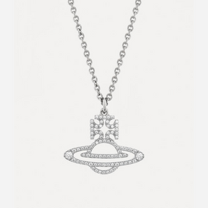 Vivienne Westwood Man. Trudy Pendant Necklace White Cz
