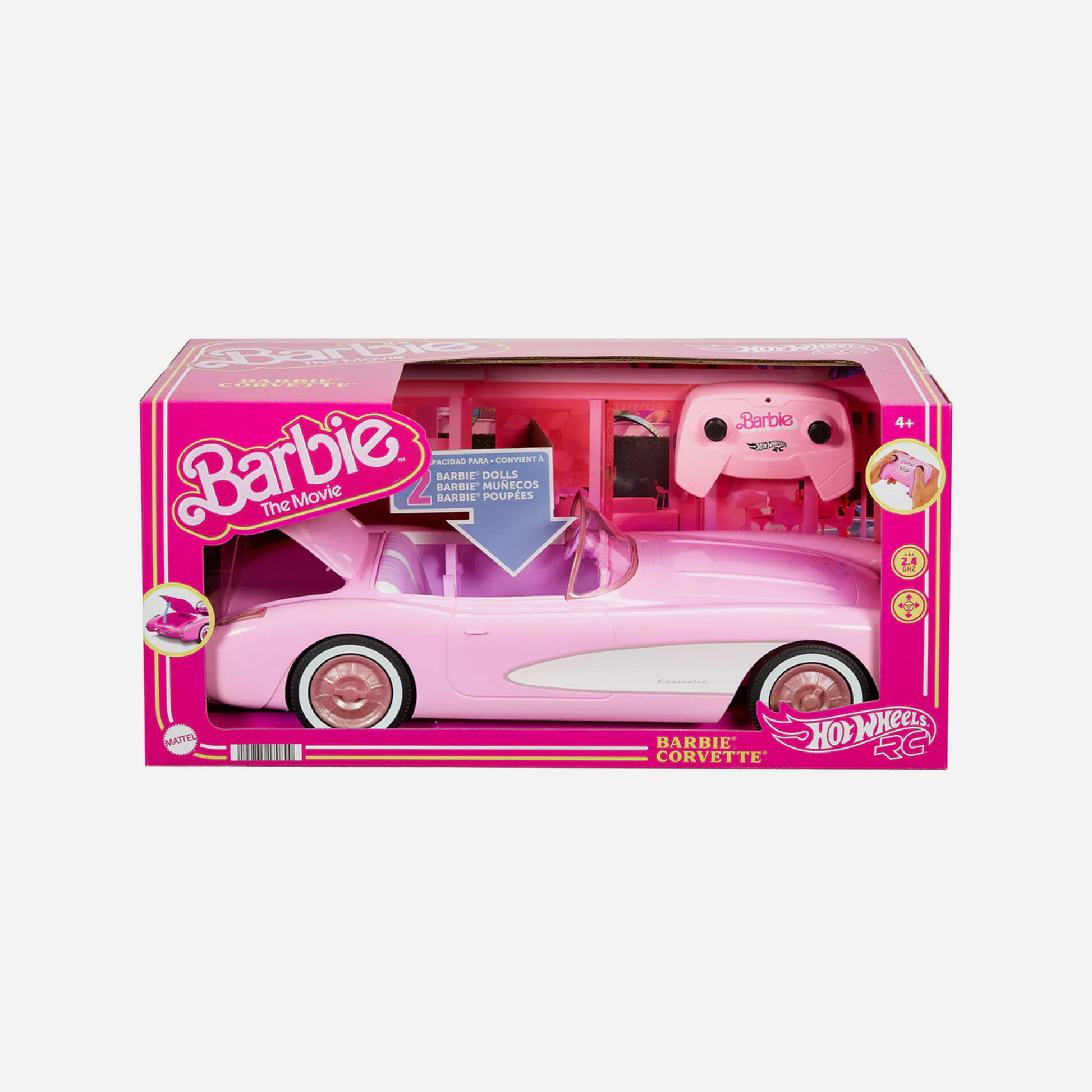 Hot Wheels RC Barbie The Movie Barbie Corvette