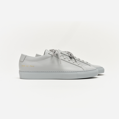 Common Projects Mens Achilles Low Grey Shoes